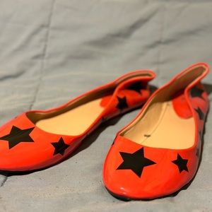 NWOT red patent ballet shoes size 8